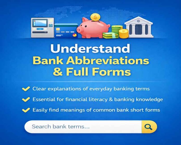 Banking related full forms
